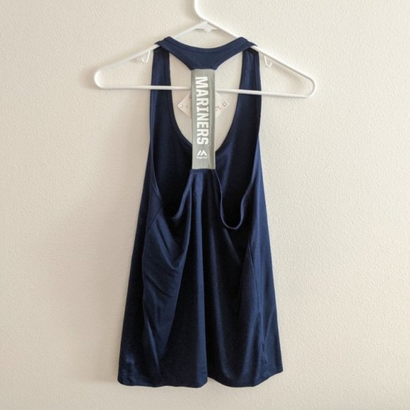 NWT Seattle Mariners Navy Tank Top Size Small - Picture 2 of 3